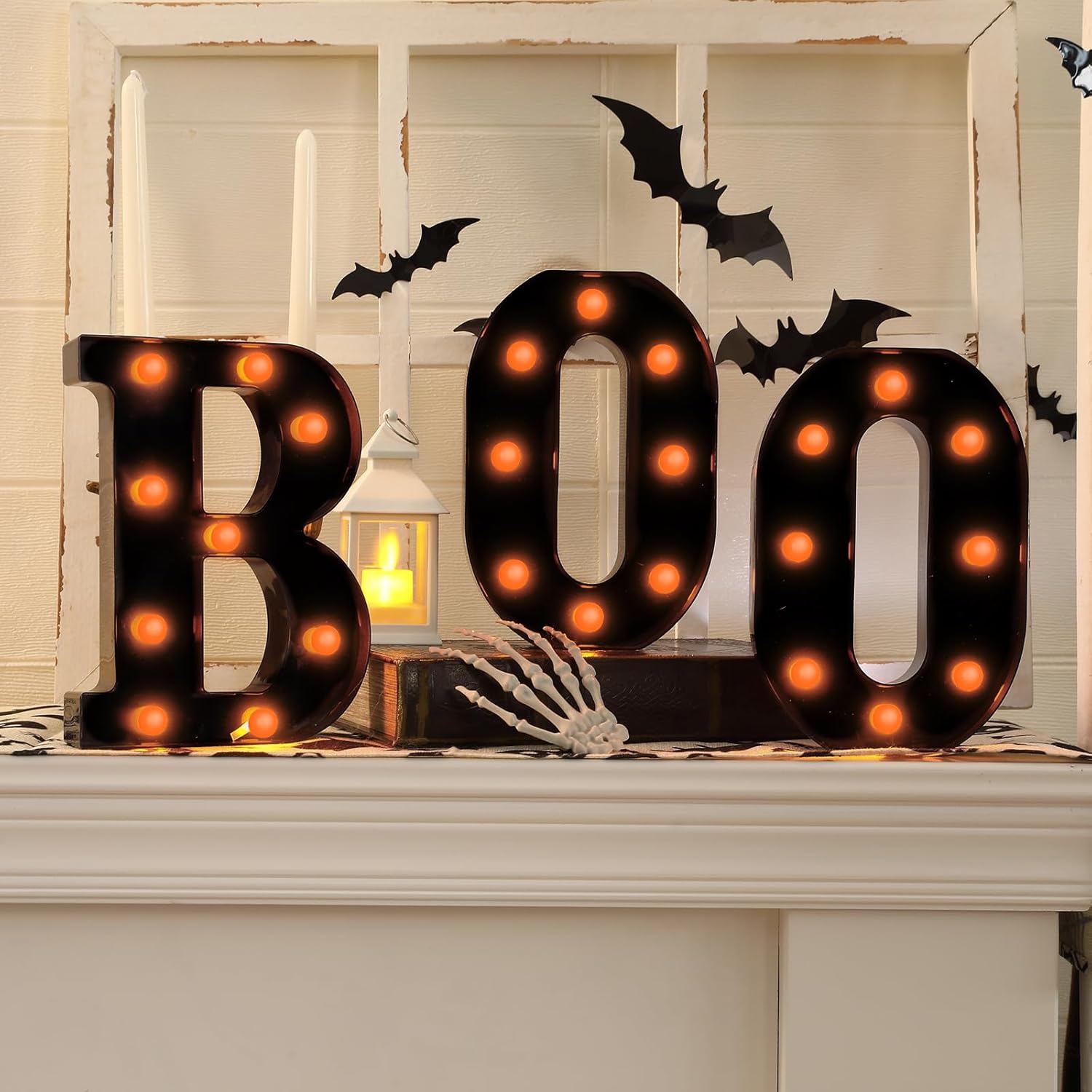 Light Up Letters Marquee - Dekorasi Halloween-3 LED Marquee Huruf Menyala