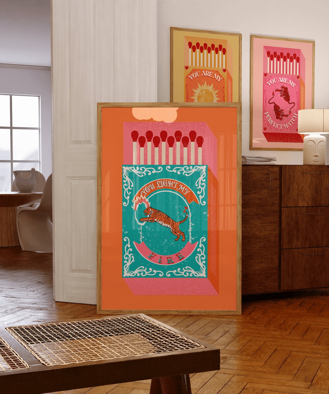 Orange Lighting Decor - You Light My Fire Orange Kotak