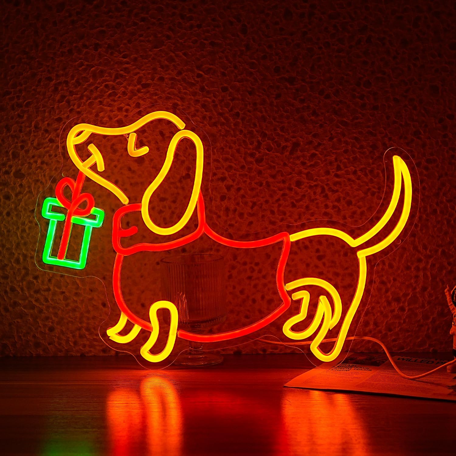 Lighting Home Decor Ideas - Lampu LED Neon Dachshund USB yang