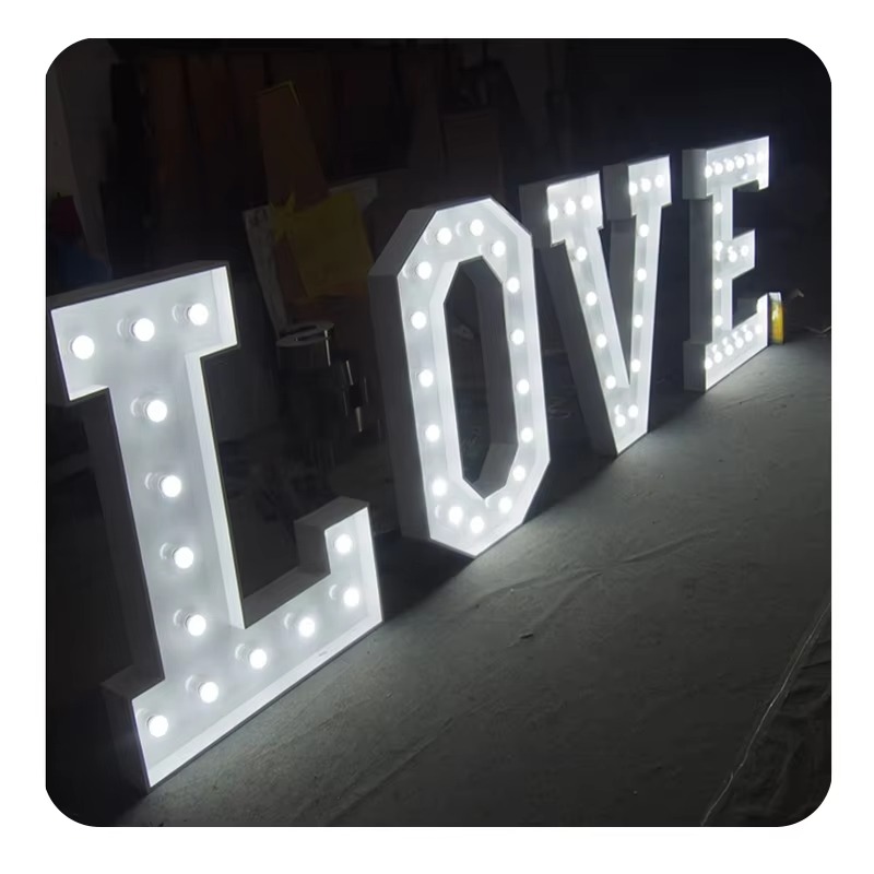 Light Up Letters Marquee - Dekorasi Menikah Saya Lampu Tenda Huruf