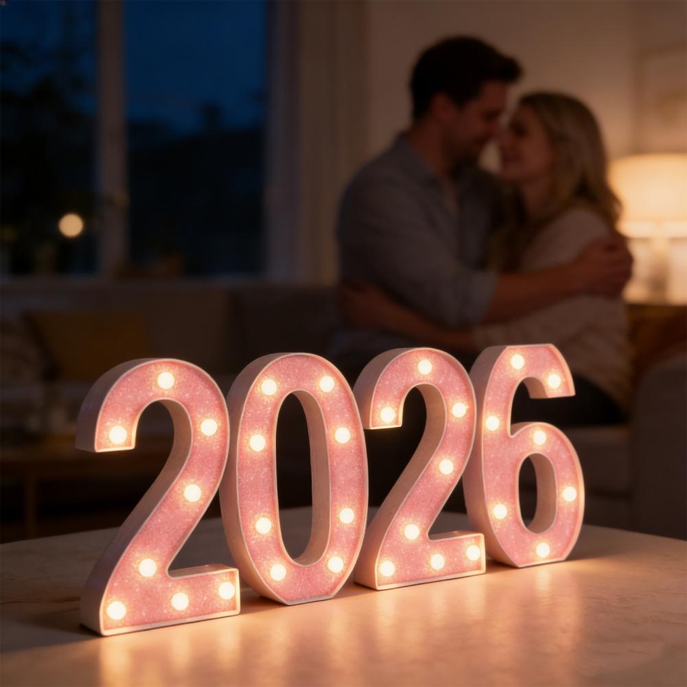 Light Up Letters Marquee - Angka LED Besar 2026, Lampu Huruf