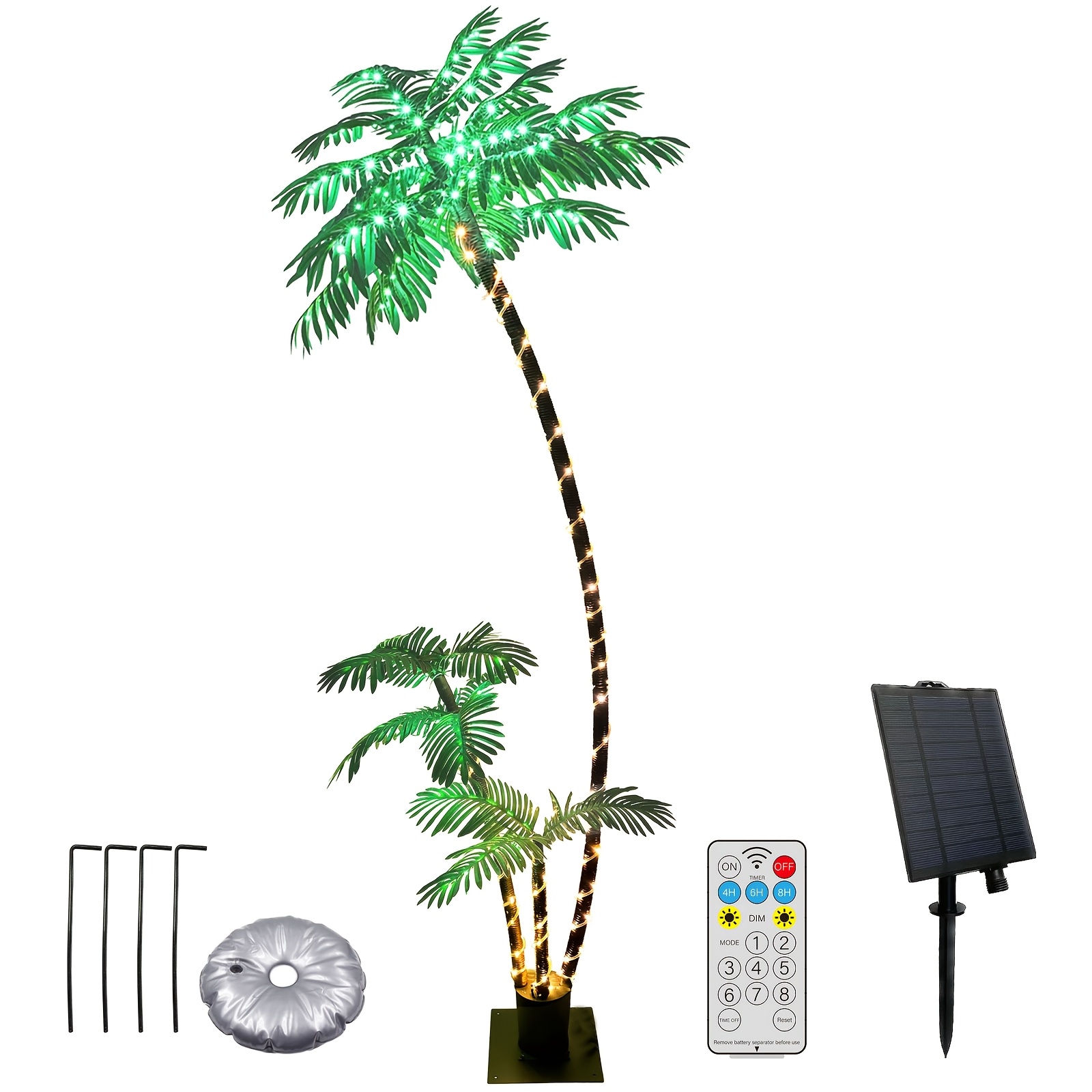 Home Decor Lighting Tree - Pohon Palem Buatan Berlampu Surya 7