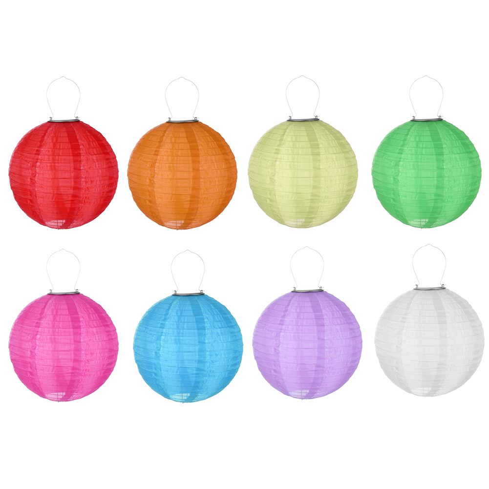 Lantern Paper Solar - Lampu Gantung Tenaga Surya LED Kain