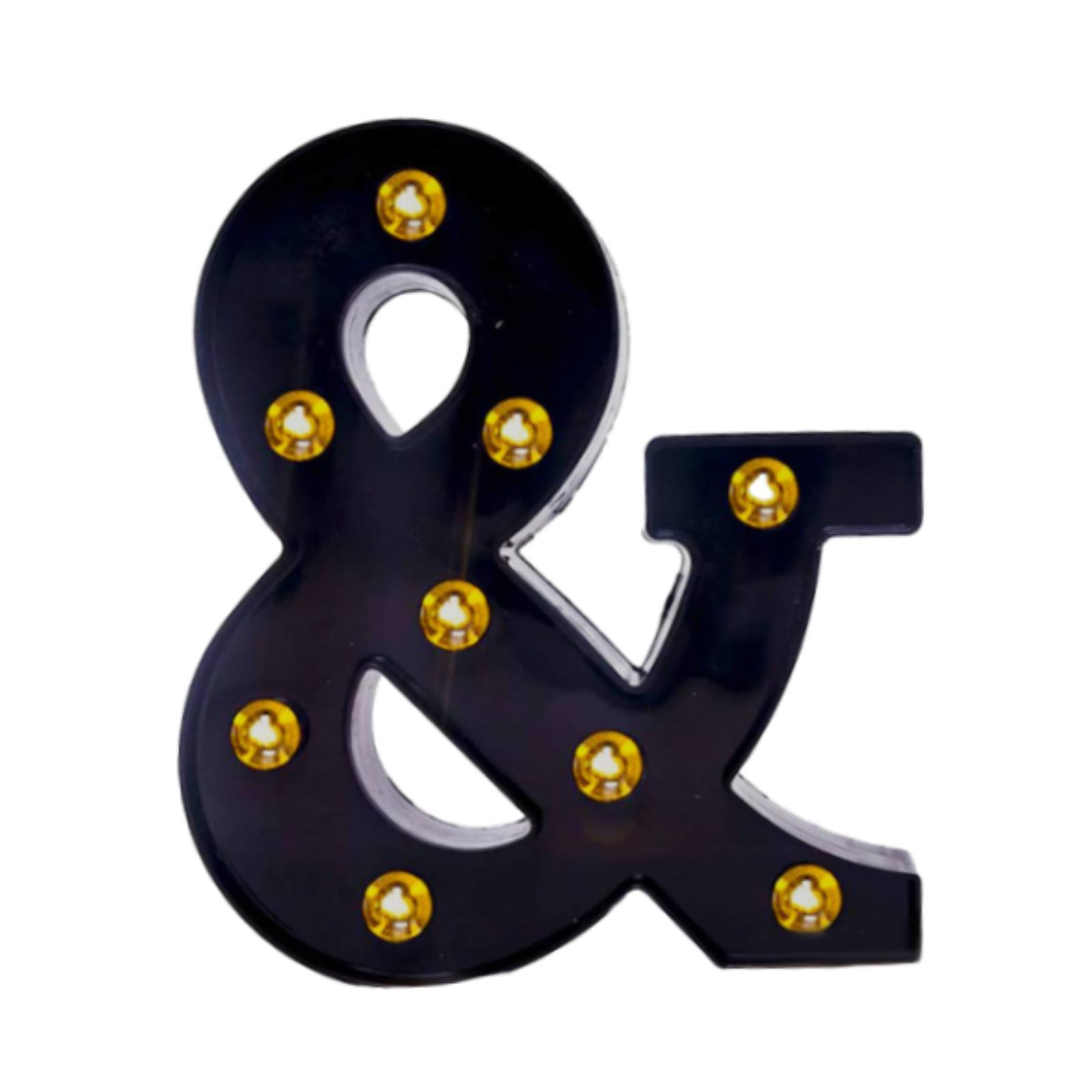 Light Up Letters Marquee - Lampu Huruf Marquee Simbol Ampersand untuk