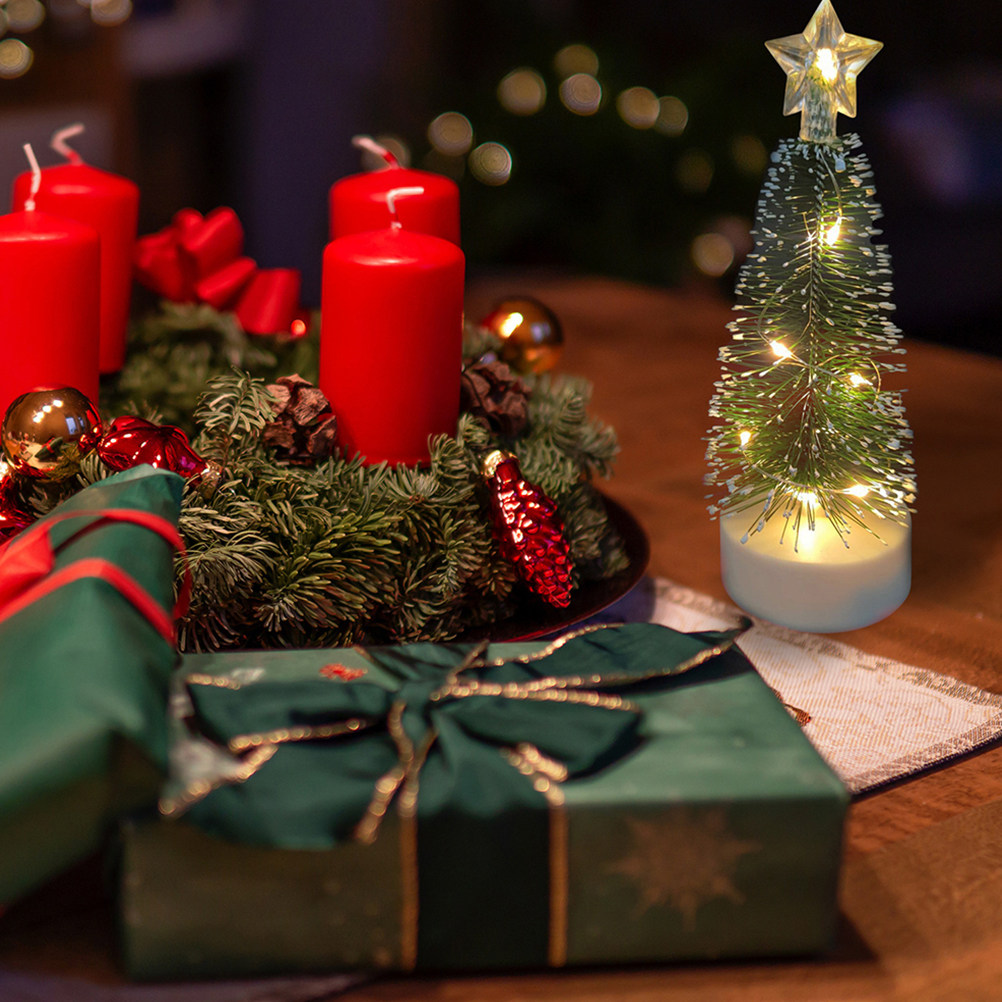 Home Decor Lighting Tree - 3Pcs Hiasan Pohon Natal Mini LED