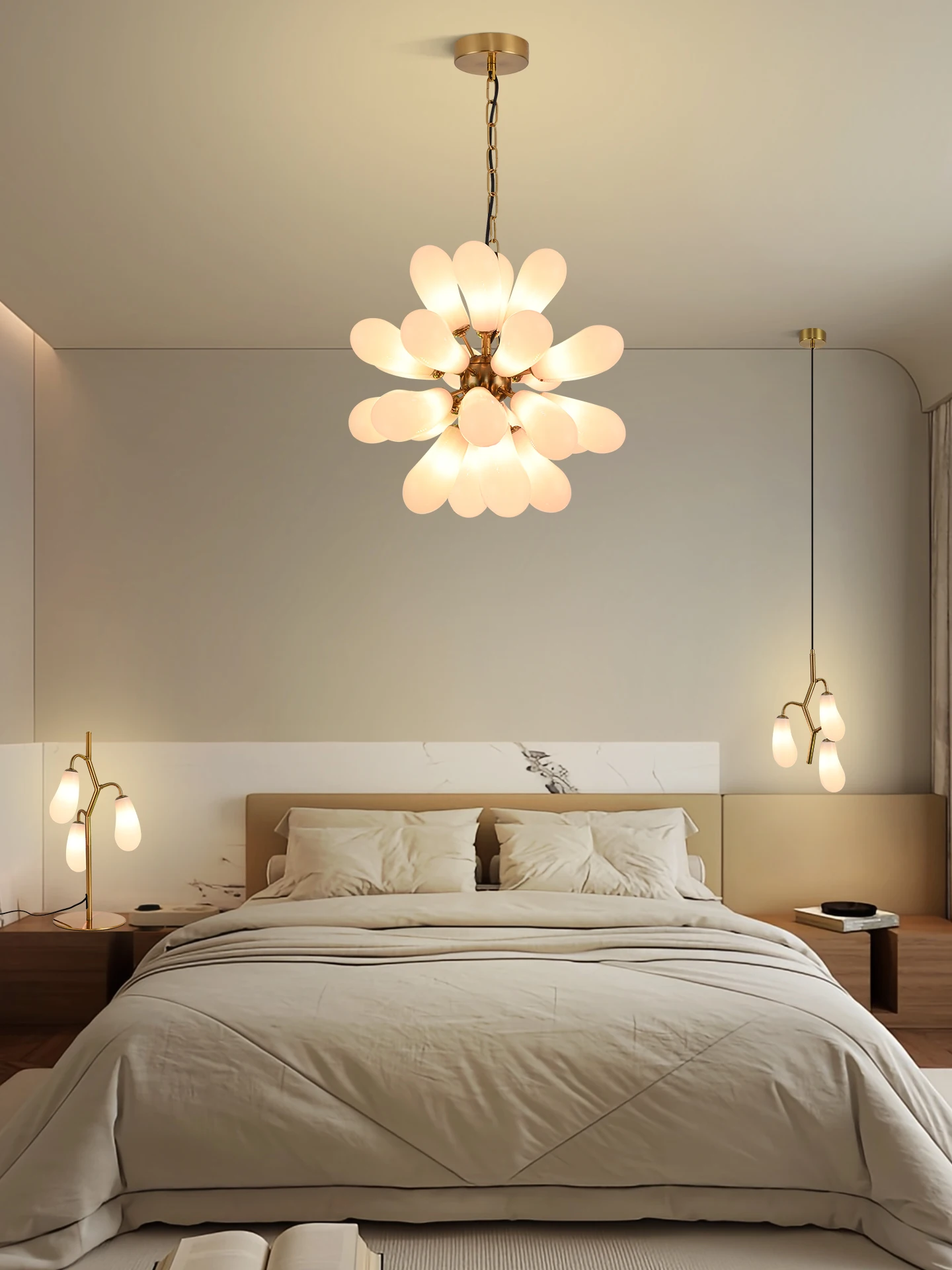 Orange Lighting Decor - Lampu Gantung Kaca Bentuk Tetesan Air