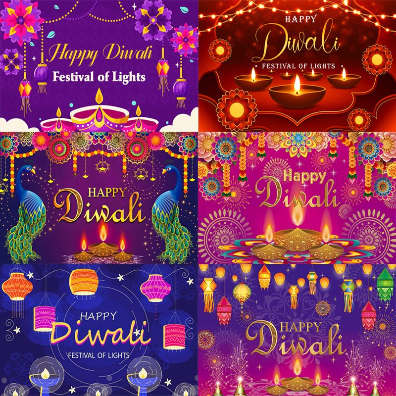 Lighting Decoration For Diwali - VIKAMA Latar Belakang Selamat Diwali Festival