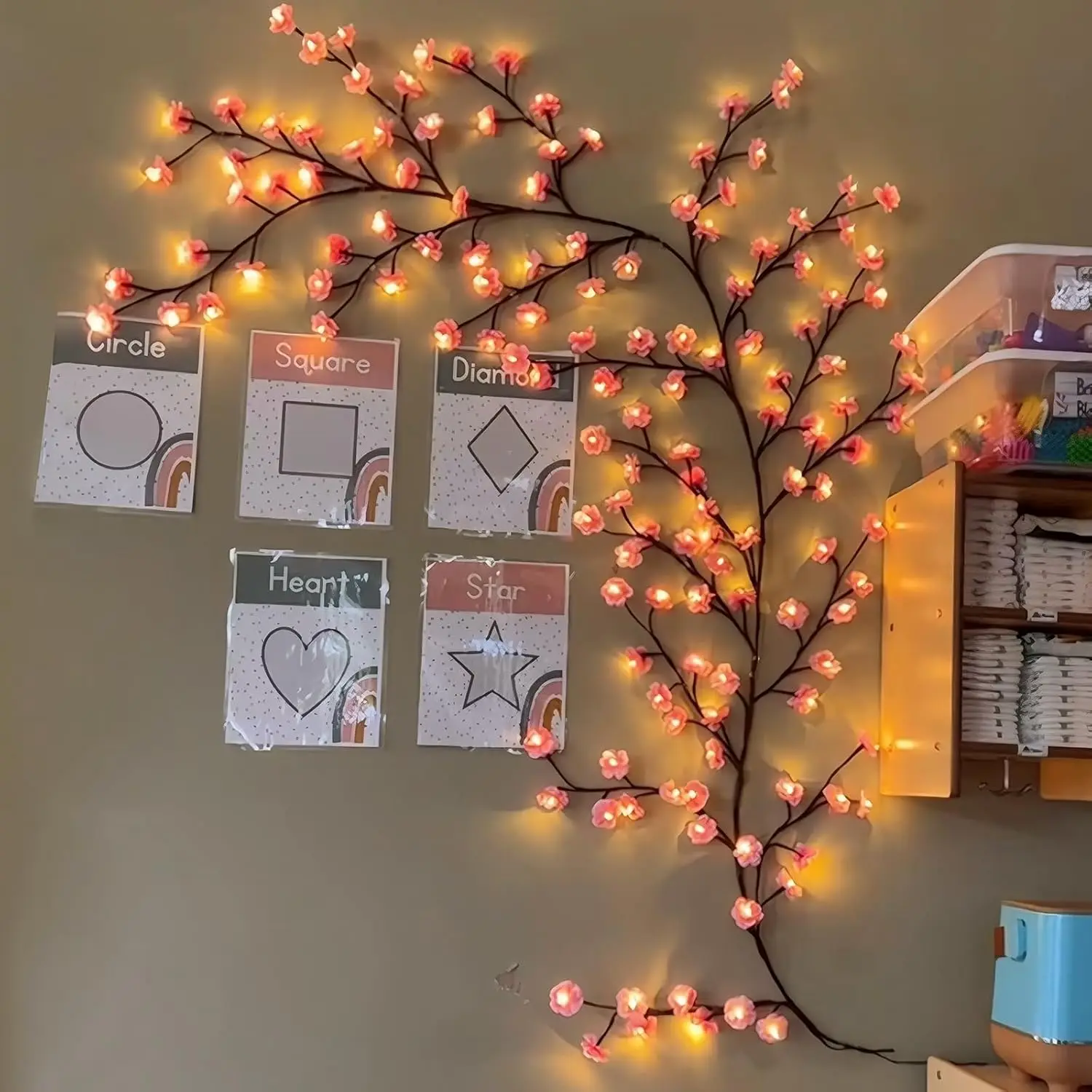 Home Decor Lighting Tree - Lampu Cabang Pohon LED Ceri untuk