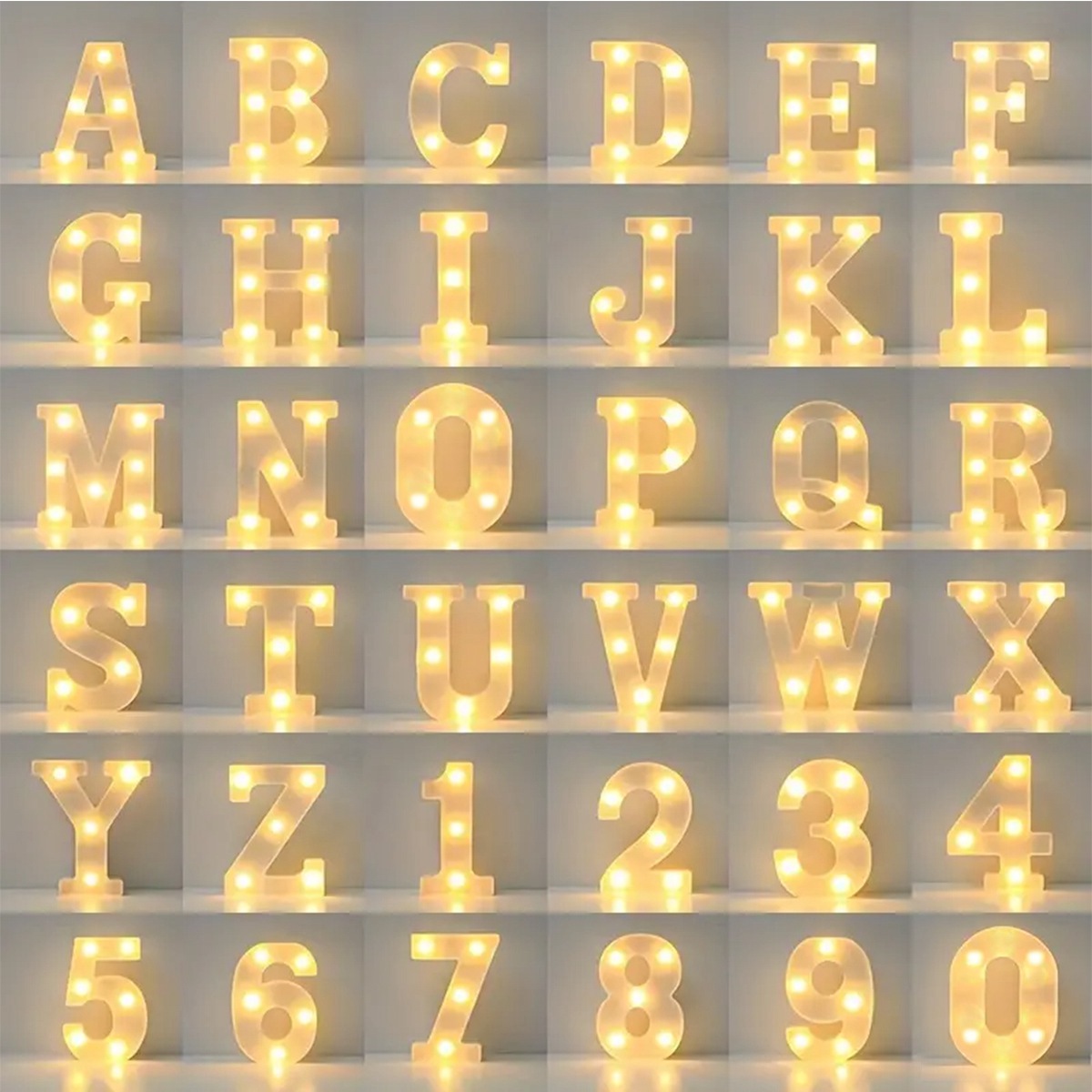 Light Up Letters Marquee - 1 Buah Lampu LED Huruf LED