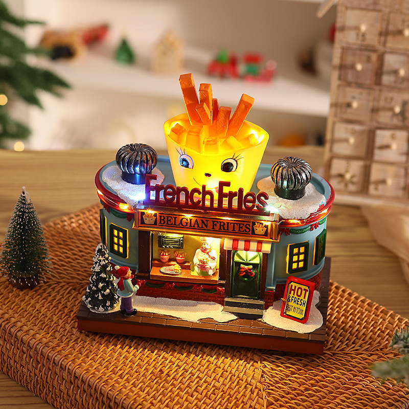 Lighting Home Decor Ideas - Kotak Musik Lampu Natal Dekorasi Resin