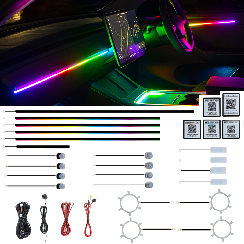 Ambient Led Strip - Lampu Ambient Kustom Pabrik, Mudah Dipasang,