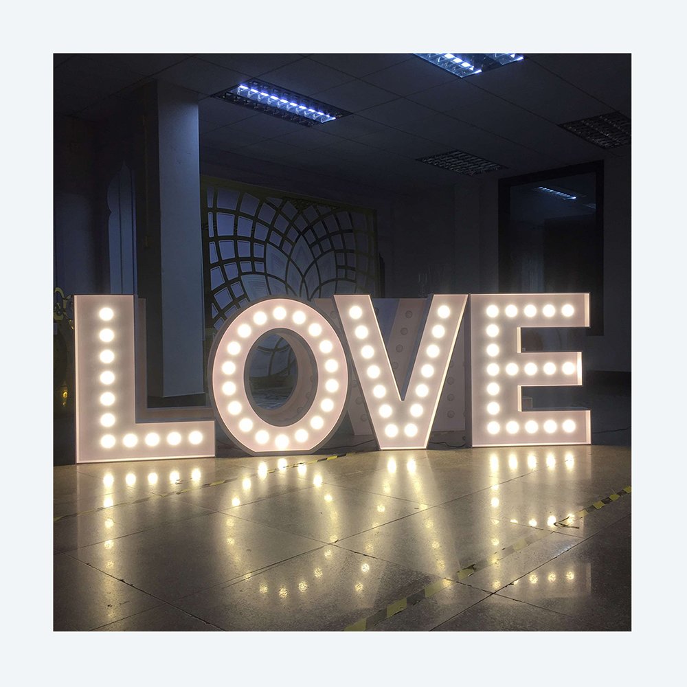 Penjualan Terlaris Mendukung O - Light Up Letters Marquee ulasan dan harga