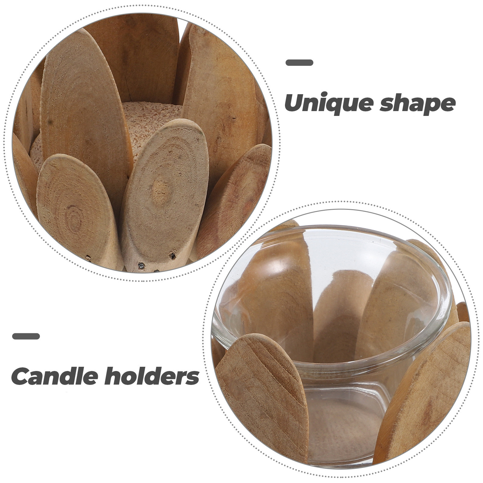 Tempat Lilin Kayu Bentuk Terat - Vintage Lighting Decor ulasan dan harga