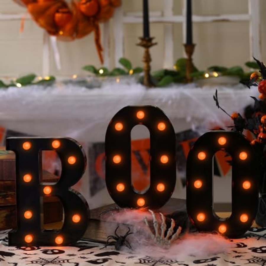 Dekorasi Halloween - 3 Huruf L - Light Up Letters Marquee ulasan dan harga