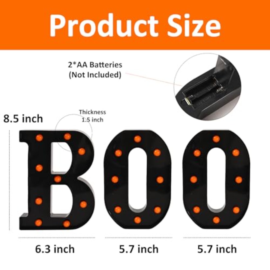 Dekorasi Halloween - 3 Huruf L - Light Up Letters Marquee ulasan dan harga