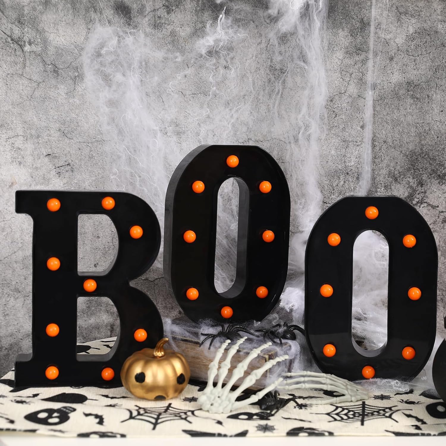 Dekorasi Halloween-3 LED Marqu - Light Up Letters Marquee ulasan dan harga