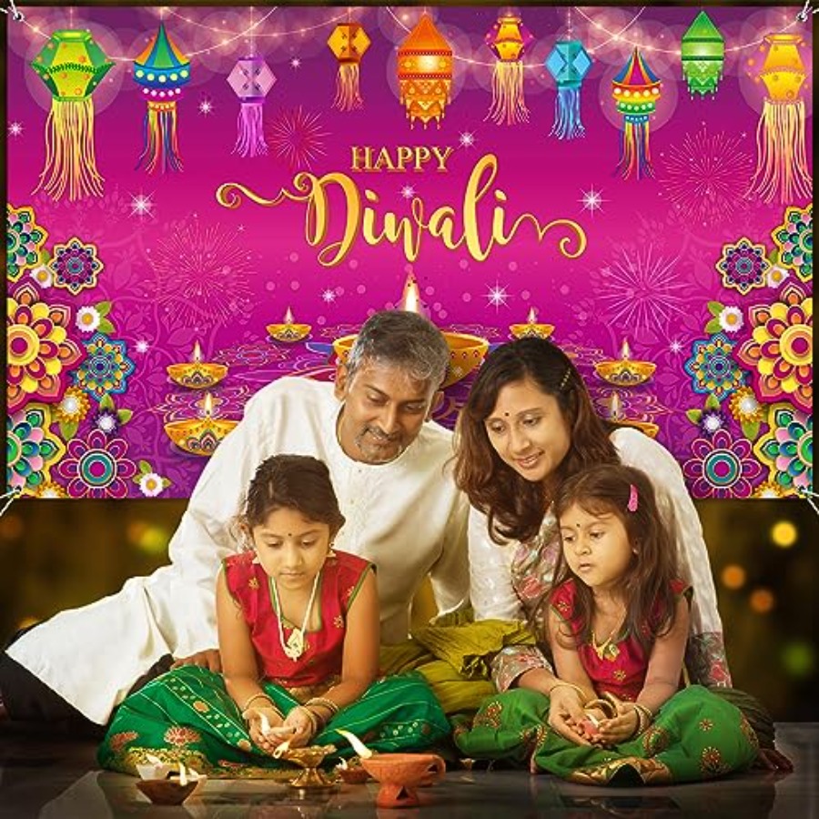 Dekorasi Spanduk Latar Belakan - Lighting Decoration For Diwali ulasan dan harga