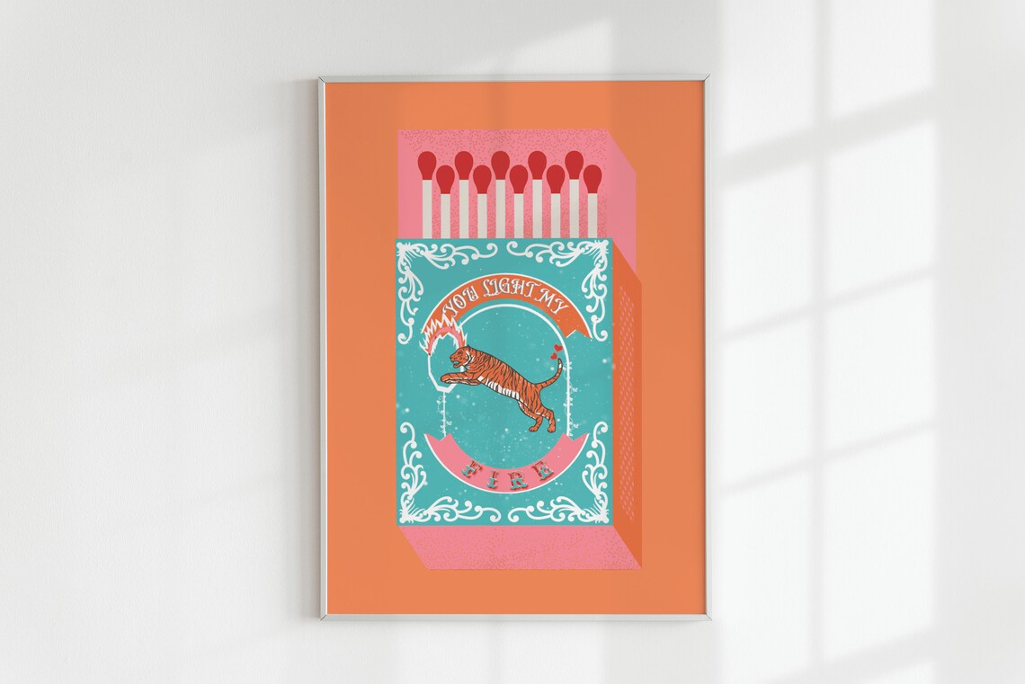 You Light My Fire Orange Kotak - Orange Lighting Decor ulasan dan harga
