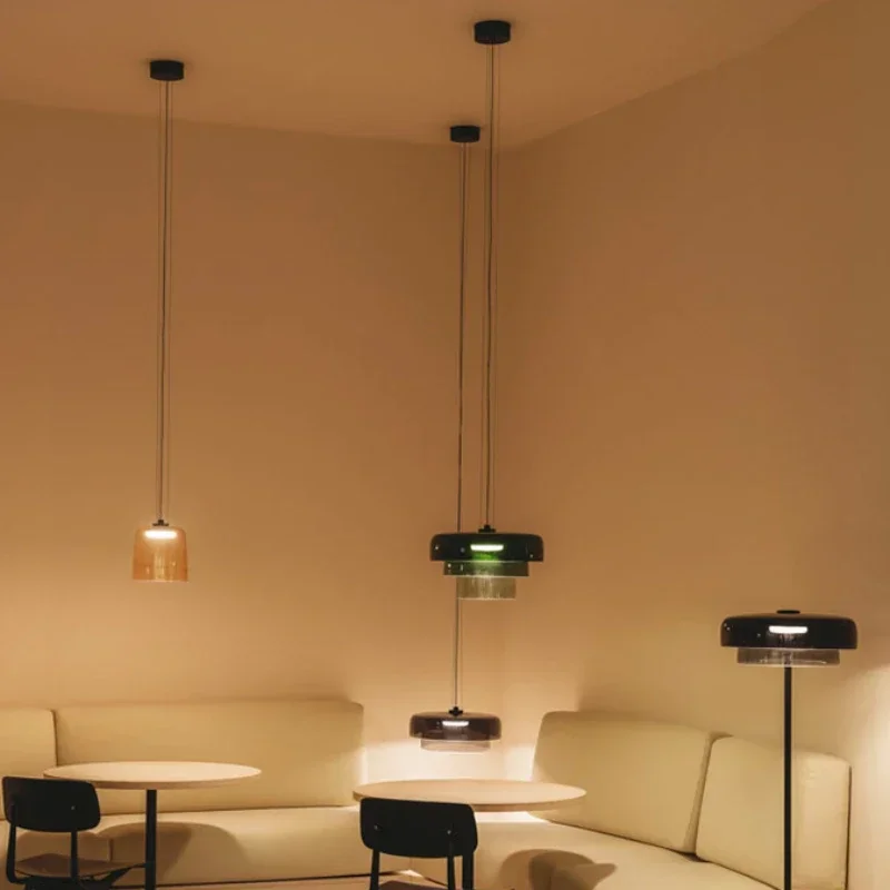 Lampu Gantung Kaca Minimalis M - Orange Lighting Decor ulasan dan harga