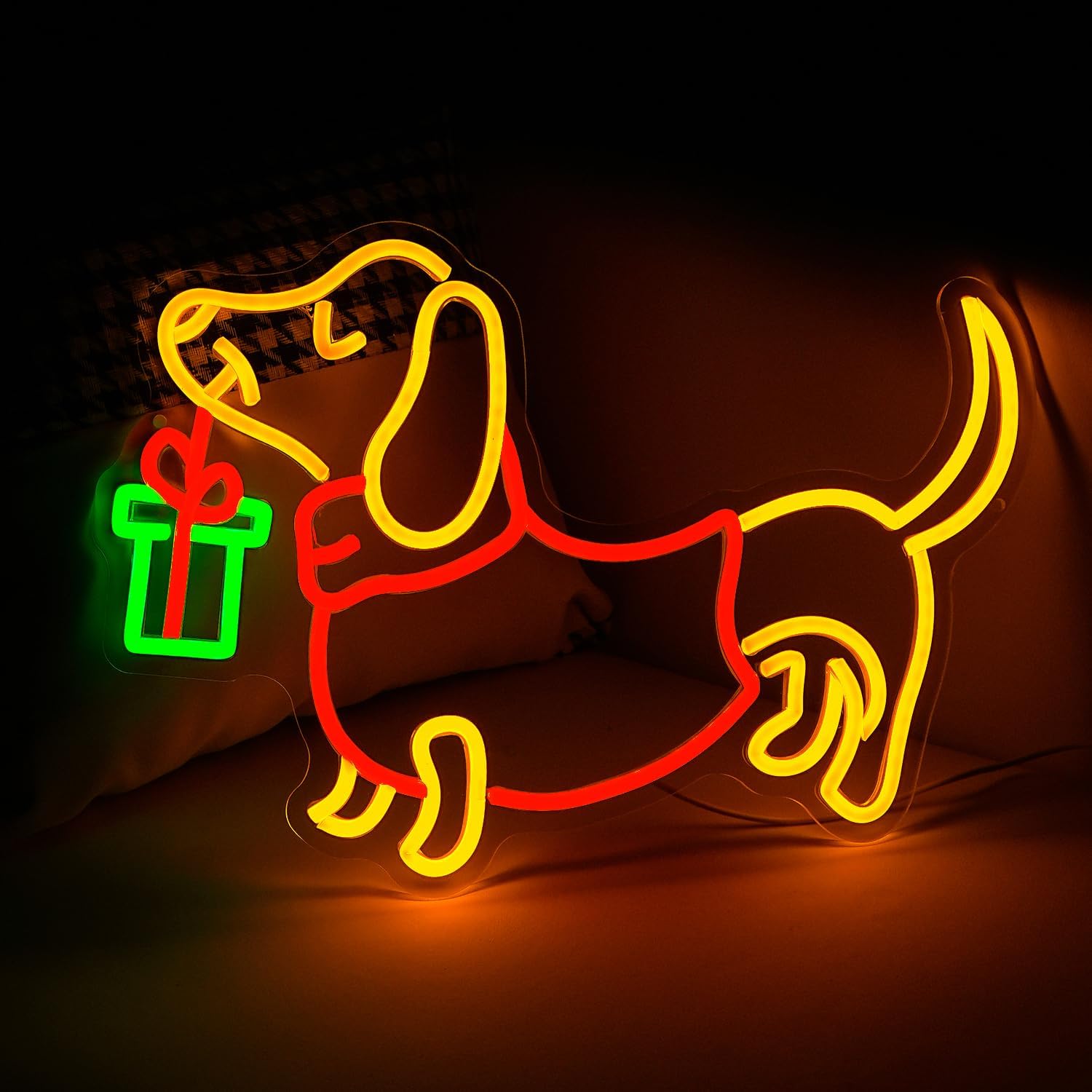 Lampu LED Neon Dachshund USB y - Lighting Home Decor Ideas ulasan dan harga