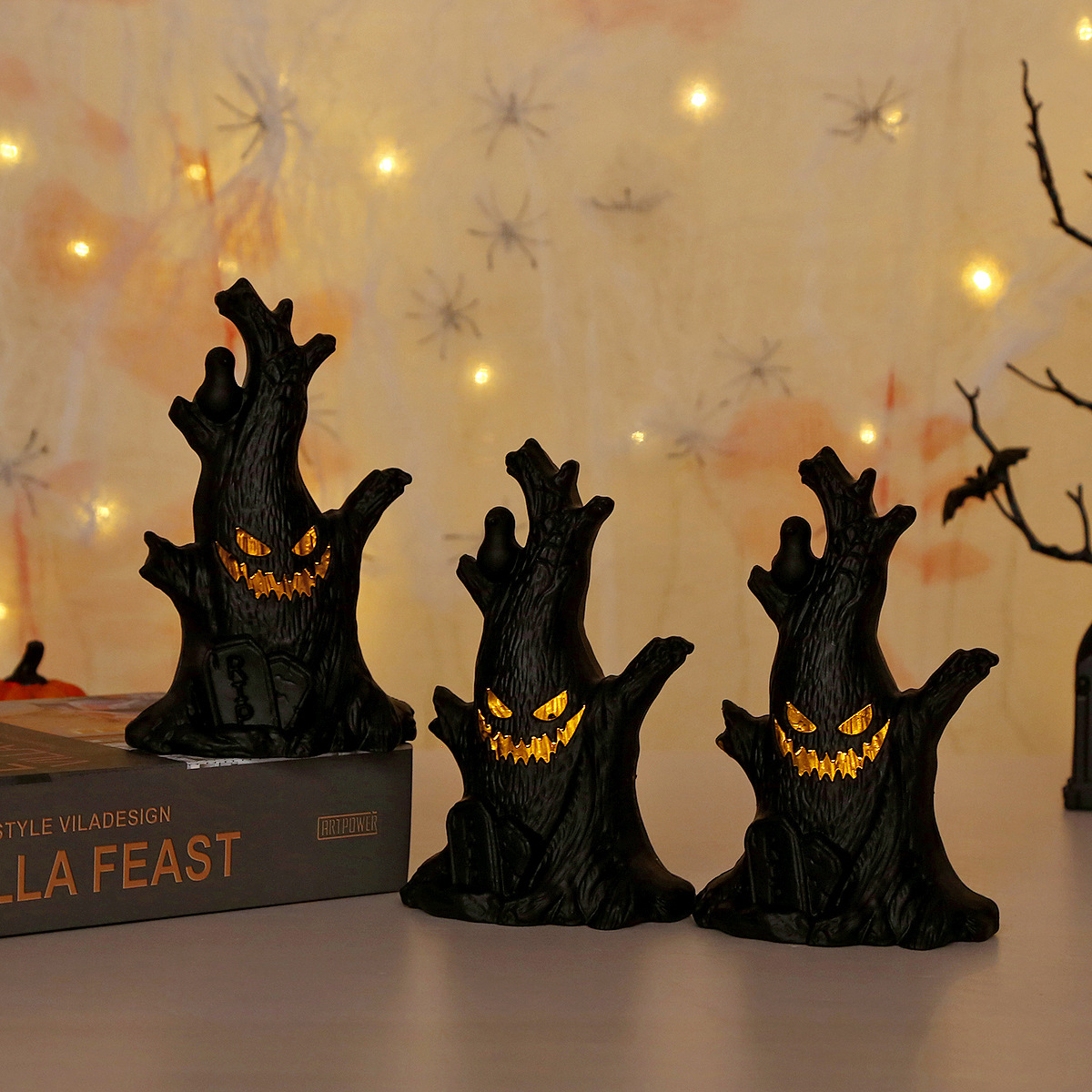 Lampu Pohon Hantu LED Hallowee - Home Decor Lighting Tree ulasan dan harga