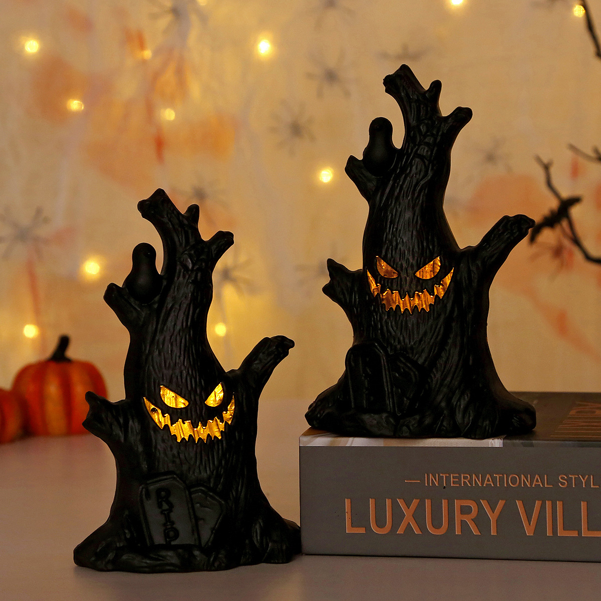 Lampu Pohon Hantu LED Hallowee - Home Decor Lighting Tree ulasan dan harga