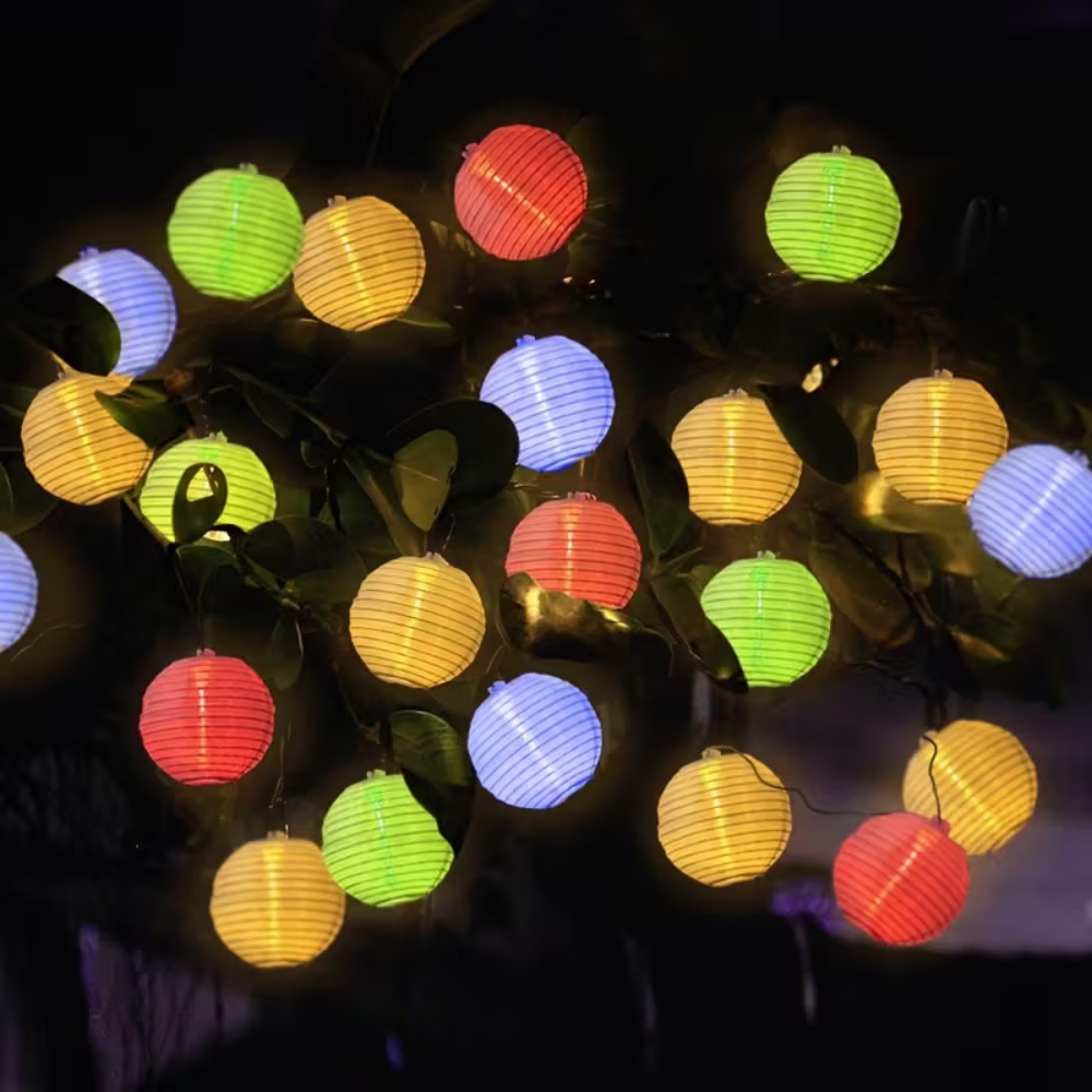 Lampu Tali Lentera Kertas 10LE - Lantern Paper Solar ulasan dan harga