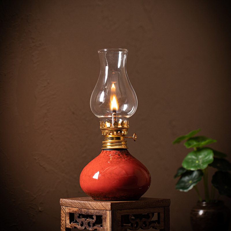 Lampu Minyak Keramik Vintage M - Vintage Lighting Decor ulasan dan harga