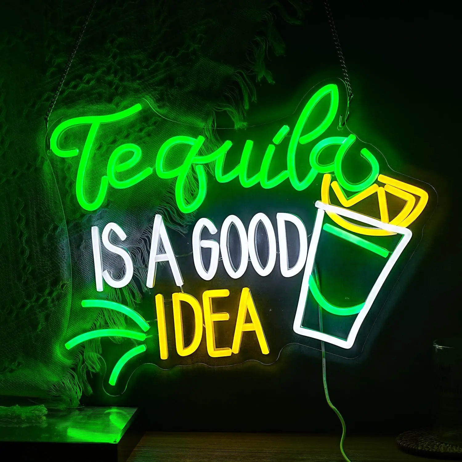 Lampu Neon Tequila USB Dimmabl - Lighting Home Decor Ideas ulasan dan harga