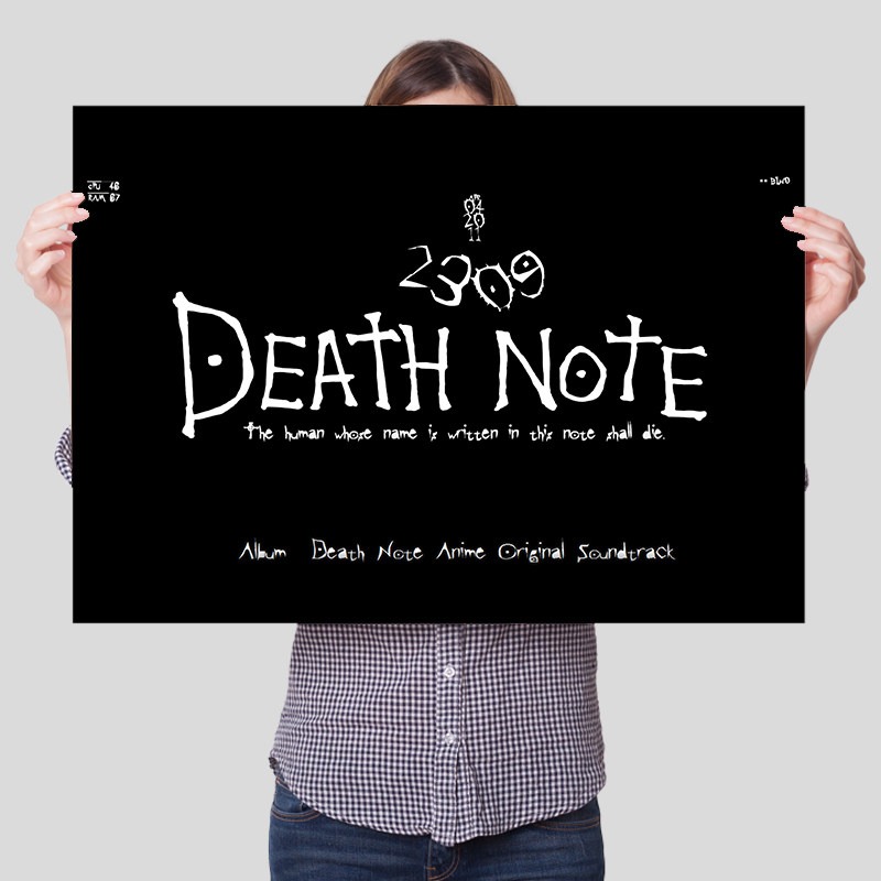 Death Note Cetakan Kanvas Tanp - Lighting Room Decor Items ulasan dan harga