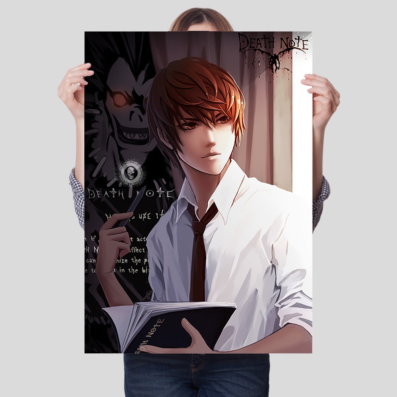 Death Note Cetakan Kanvas Tanp - Lighting Room Decor Items ulasan dan harga