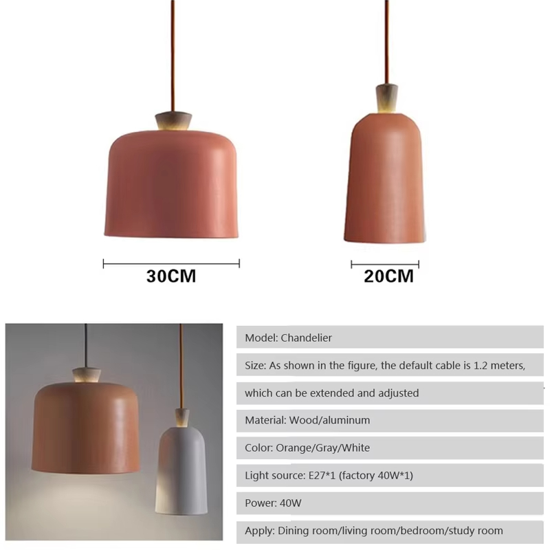 Lampu gantung Nordic, lampu de - Orange Lighting Decor ulasan dan harga