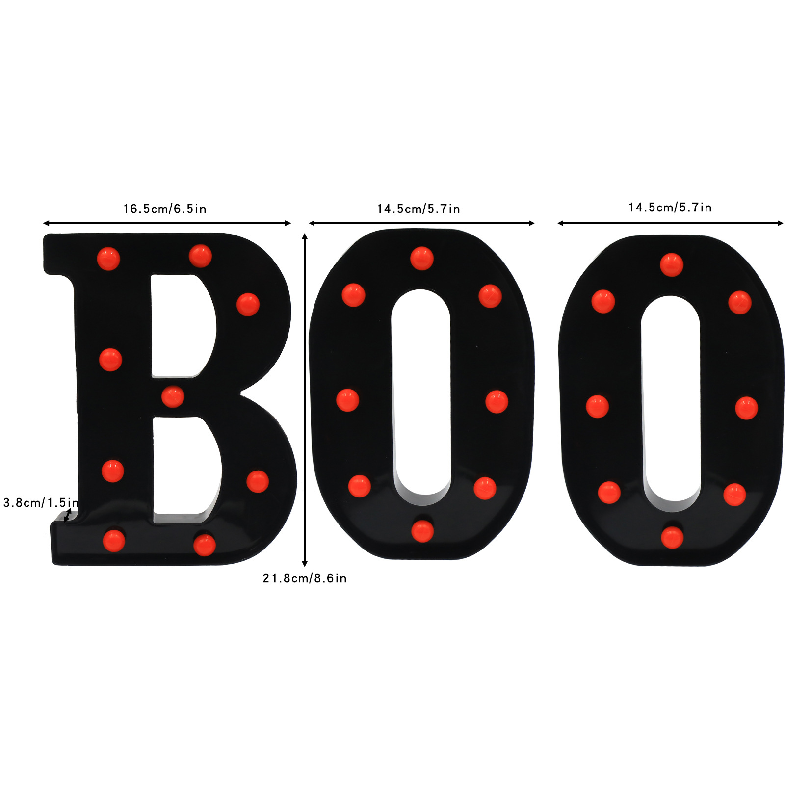 Dekorasi Halloween Indoor - 3  - Light Up Letters Marquee ulasan dan harga