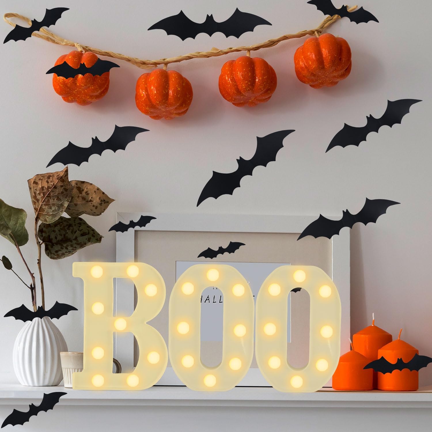 Dekorasi Halloween Indoor - 3  - Light Up Letters Marquee ulasan dan harga