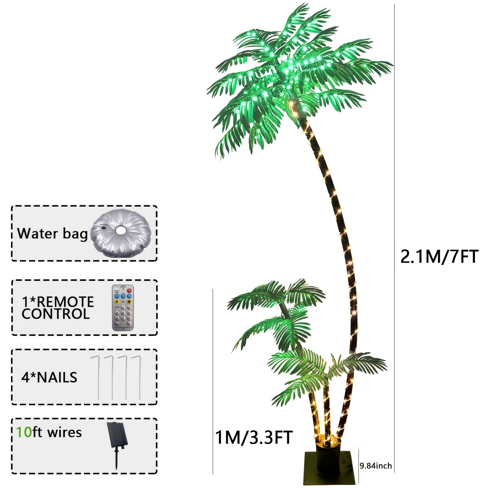 Pohon Palem Buatan Berlampu Su - Home Decor Lighting Tree ulasan dan harga