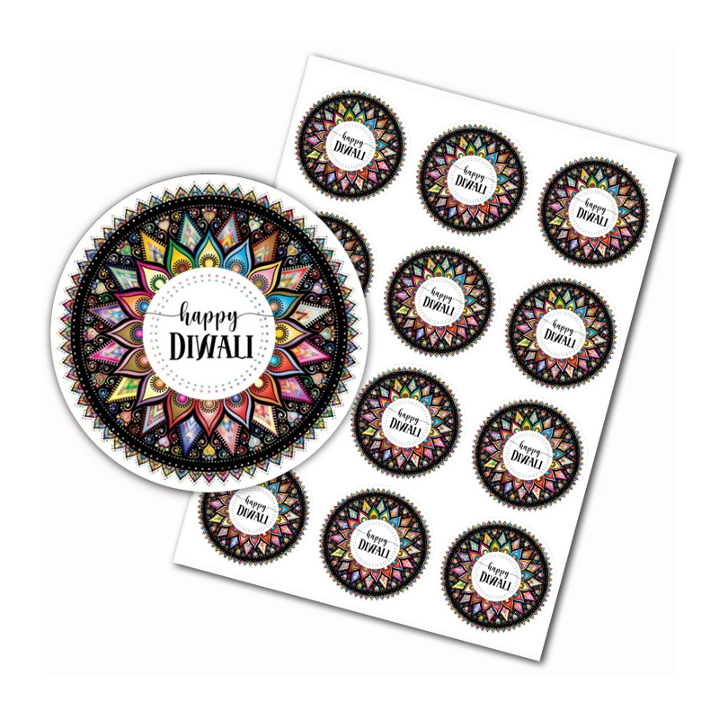 Stiker Happy Diwali Festival I - Lighting Decoration For Diwali ulasan dan harga
