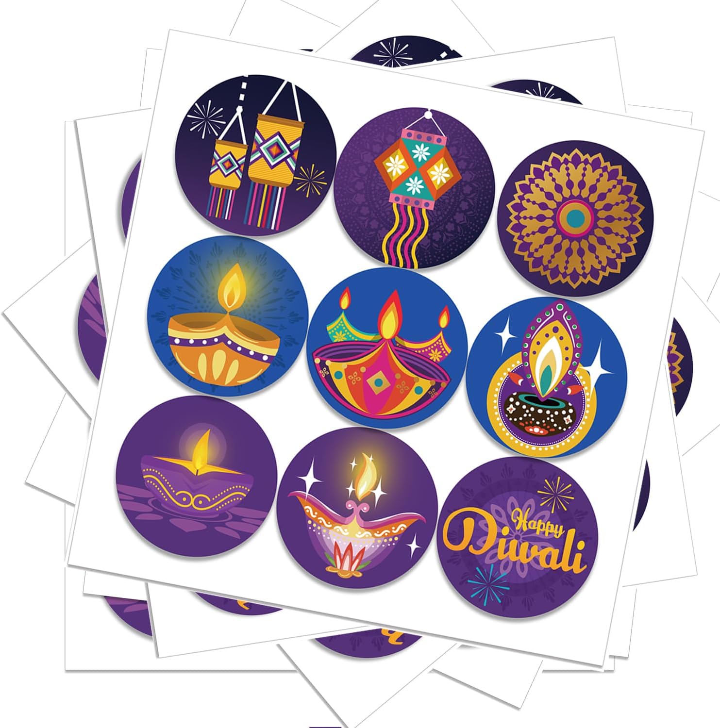 Stiker Happy Diwali Festival I - Lighting Decoration For Diwali ulasan dan harga
