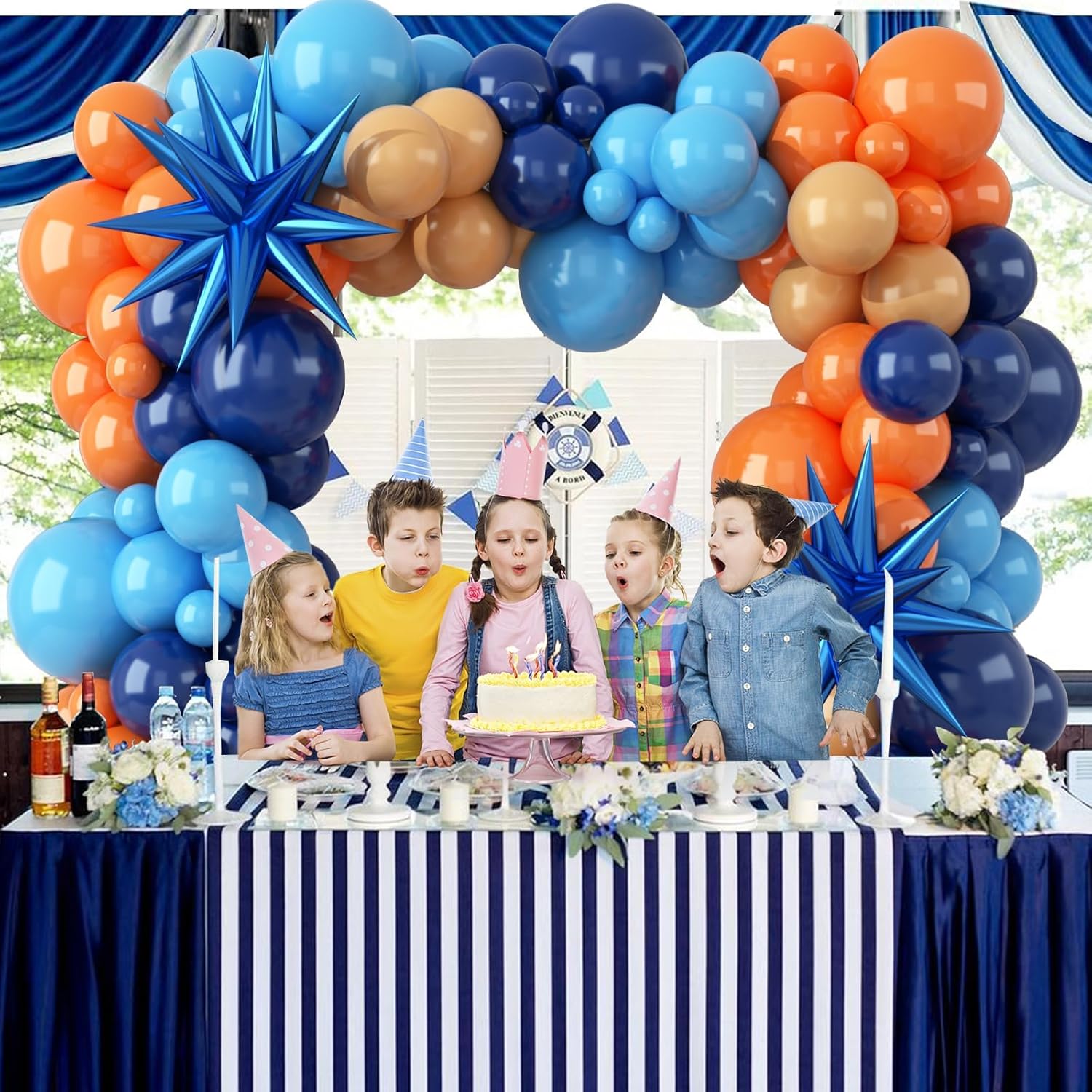 137 Buah Set Balon Lateks Oran - Orange Lighting Decor ulasan dan harga