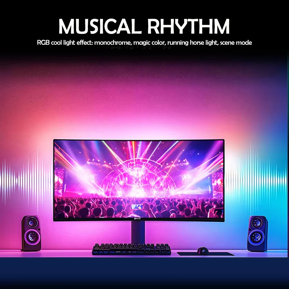 Lampu Gaming RGB Strip Lampu L - Ambient Led Strip ulasan dan harga
