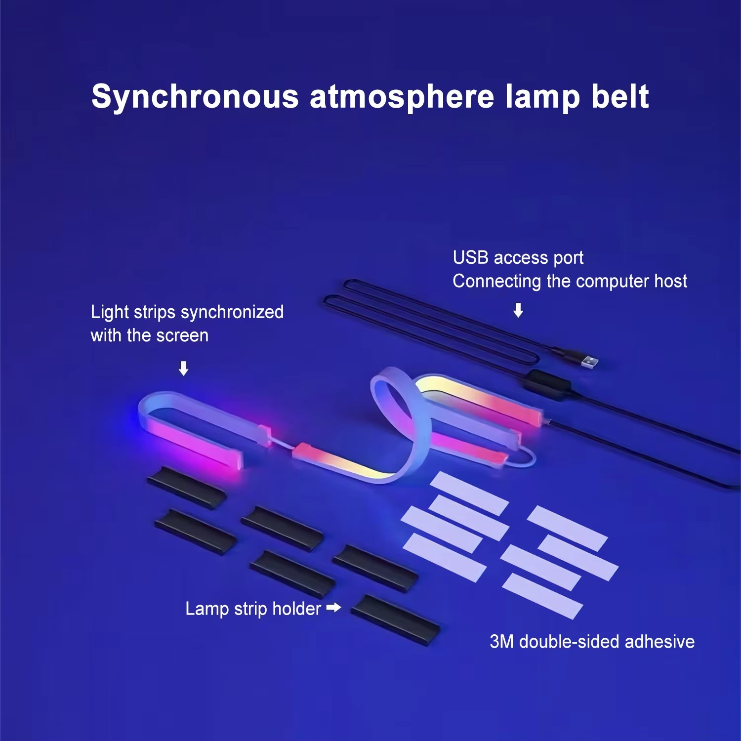 Lampu Gaming RGB Strip Lampu L - Ambient Led Strip ulasan dan harga
