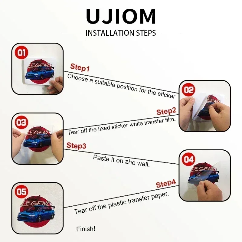 UJIOM Stiker Dinding PVC Motif - Unique Lighting Decor ulasan dan harga