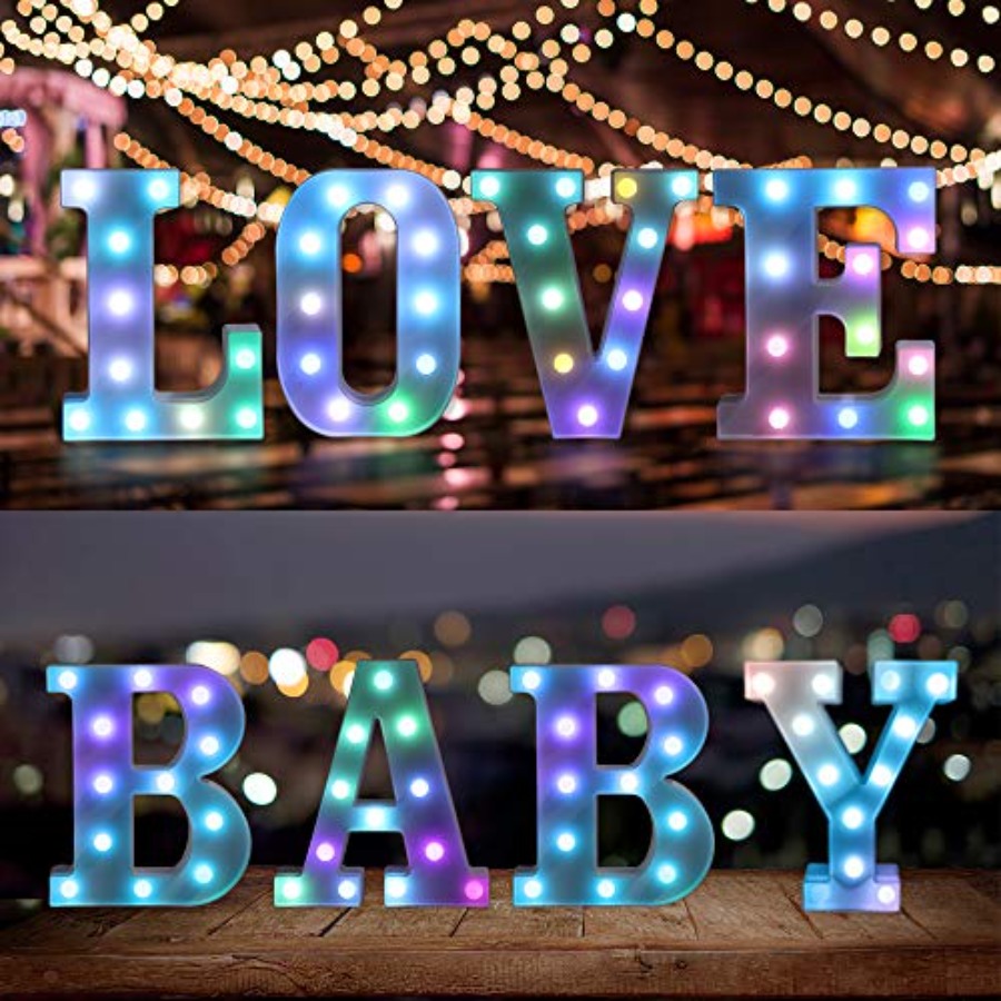 Lampu Huruf LED dengan Remote, - Light Up Letters Marquee ulasan dan harga