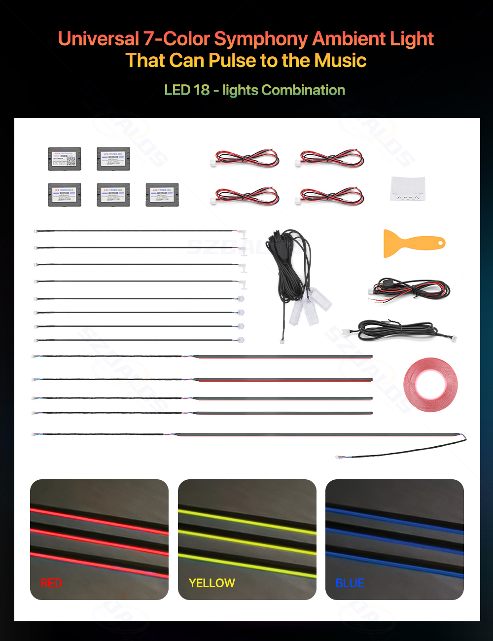 Kit Lampu Ambient Mobil Terlar - Ambient Led Strip ulasan dan harga