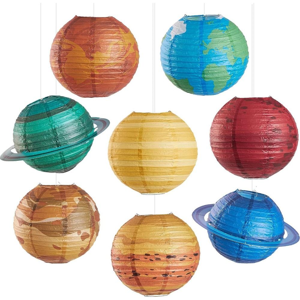 Lentera Kertas Planet Gantung  - Lantern Paper Solar ulasan dan harga