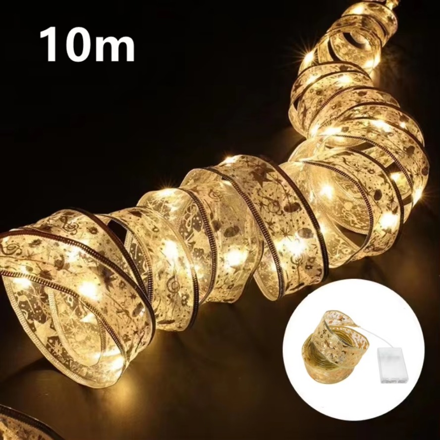 10M 5M LED Emas Perak Pita Lam - Home Decor Lighting Tree ulasan dan harga
