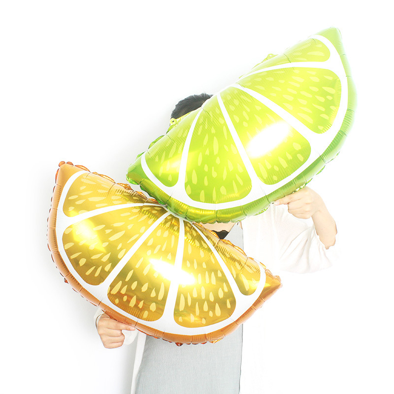 1 Buah Balon Buah Tropis Dekor - Orange Lighting Decor ulasan dan harga