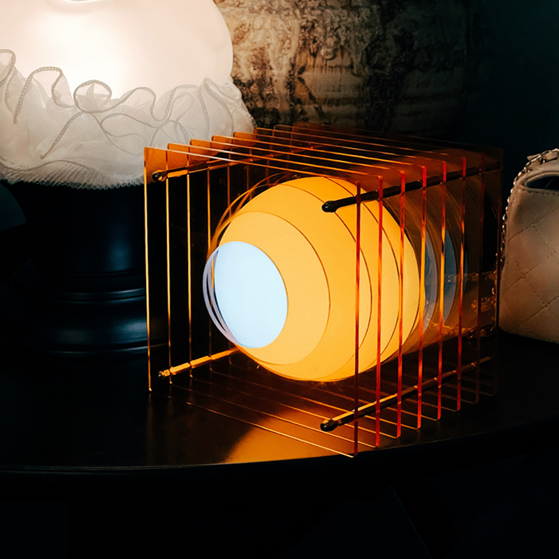 Lampu Meja Artistik Akrilik RG - Unique Lighting Decor ulasan dan harga