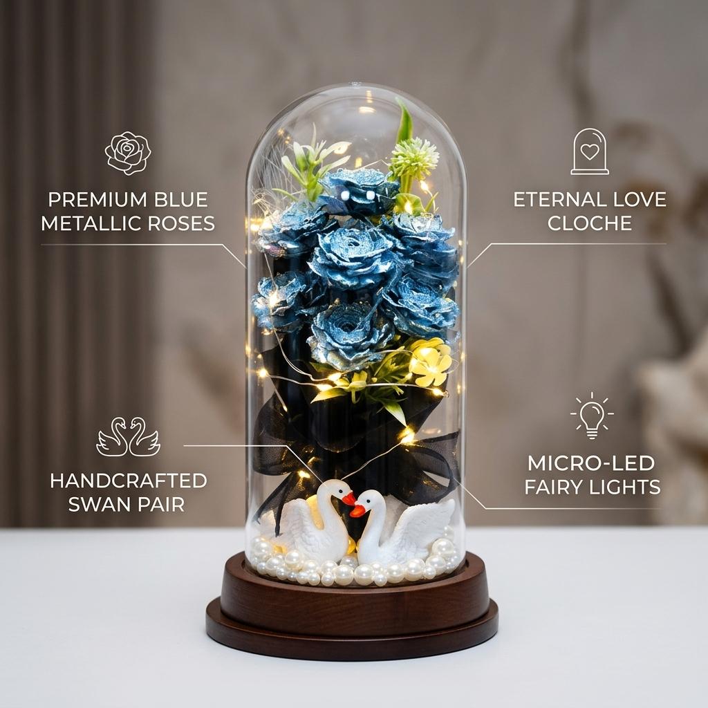 Ornamen Kubah Kaca Bunga Buata - Lighting Decor Home ulasan dan harga
