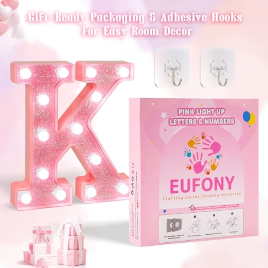 Lampu Huruf Marquee Pink, Lamp - Light Up Letters Marquee ulasan dan harga