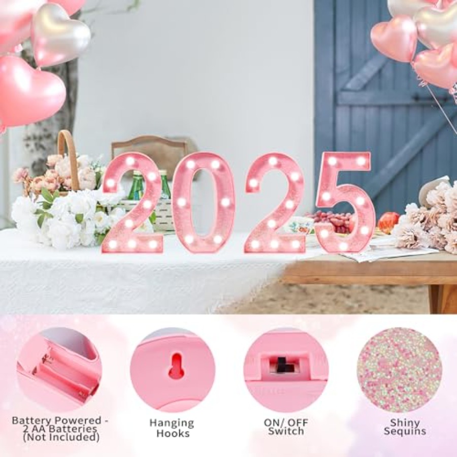 Lampu Huruf Marquee Pink, Lamp - Light Up Letters Marquee ulasan dan harga